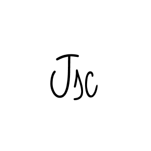You should practise on your own different ways (Angelique-Rose-font-FFP) to write your name (Jsc) in signature. don't let someone else do it for you. Jsc signature style 5 images and pictures png