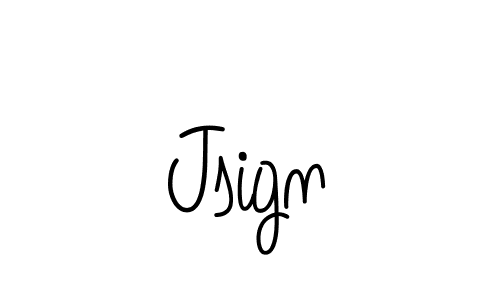 Make a beautiful signature design for name Jsign. With this signature (Angelique-Rose-font-FFP) style, you can create a handwritten signature for free. Jsign signature style 5 images and pictures png