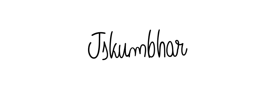 Use a signature maker to create a handwritten signature online. With this signature software, you can design (Angelique-Rose-font-FFP) your own signature for name Jskumbhar. Jskumbhar signature style 5 images and pictures png