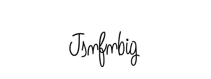 How to make Jsnfnbig name signature. Use Angelique-Rose-font-FFP style for creating short signs online. This is the latest handwritten sign. Jsnfnbig signature style 5 images and pictures png