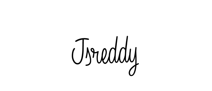 How to make Jsreddy name signature. Use Angelique-Rose-font-FFP style for creating short signs online. This is the latest handwritten sign. Jsreddy signature style 5 images and pictures png