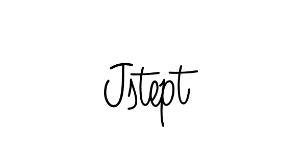 The best way (Angelique-Rose-font-FFP) to make a short signature is to pick only two or three words in your name. The name Jstept include a total of six letters. For converting this name. Jstept signature style 5 images and pictures png