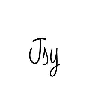Make a beautiful signature design for name Jsy. With this signature (Angelique-Rose-font-FFP) style, you can create a handwritten signature for free. Jsy signature style 5 images and pictures png