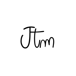 You should practise on your own different ways (Angelique-Rose-font-FFP) to write your name (Jtm) in signature. don't let someone else do it for you. Jtm signature style 5 images and pictures png