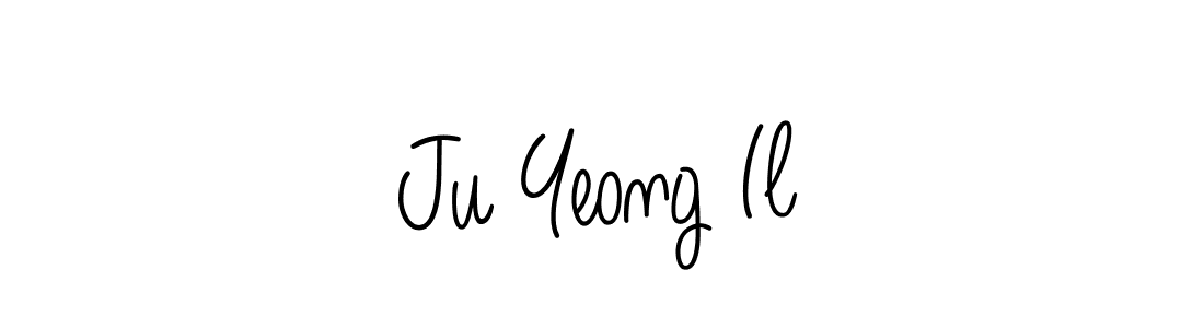 The best way (Angelique-Rose-font-FFP) to make a short signature is to pick only two or three words in your name. The name Ju Yeong Il include a total of six letters. For converting this name. Ju Yeong Il signature style 5 images and pictures png