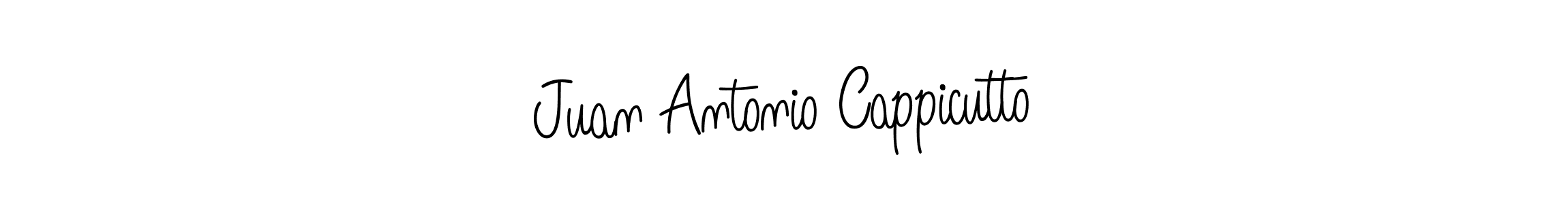 Use a signature maker to create a handwritten signature online. With this signature software, you can design (Angelique-Rose-font-FFP) your own signature for name Juan Antonio Cappicutto. Juan Antonio Cappicutto signature style 5 images and pictures png