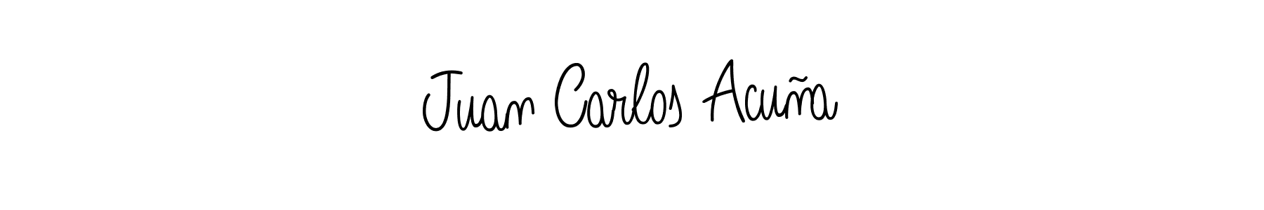 Juan Carlos Acuña stylish signature style. Best Handwritten Sign (Angelique-Rose-font-FFP) for my name. Handwritten Signature Collection Ideas for my name Juan Carlos Acuña. Juan Carlos Acuña signature style 5 images and pictures png