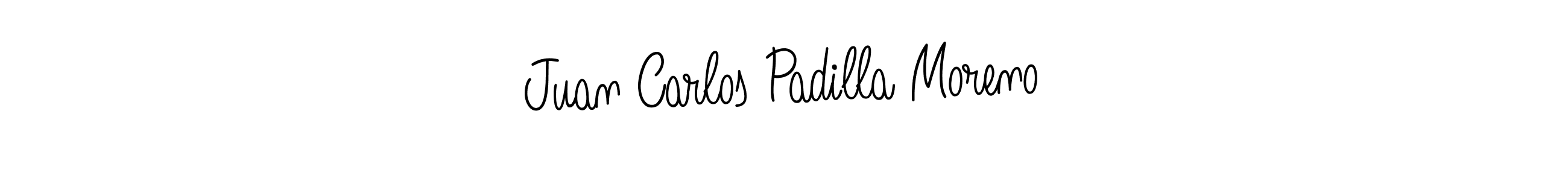 Create a beautiful signature design for name Juan Carlos Padilla Moreno. With this signature (Angelique-Rose-font-FFP) fonts, you can make a handwritten signature for free. Juan Carlos Padilla Moreno signature style 5 images and pictures png