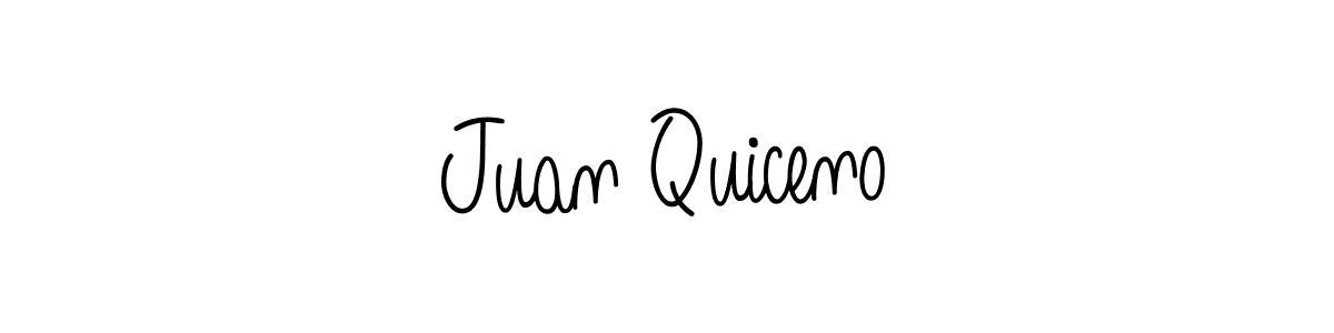 Use a signature maker to create a handwritten signature online. With this signature software, you can design (Angelique-Rose-font-FFP) your own signature for name Juan Quiceno. Juan Quiceno signature style 5 images and pictures png