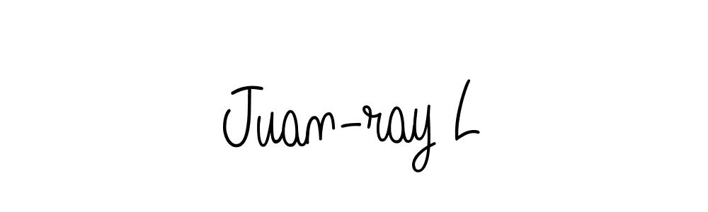 Juan-ray L stylish signature style. Best Handwritten Sign (Angelique-Rose-font-FFP) for my name. Handwritten Signature Collection Ideas for my name Juan-ray L. Juan-ray L signature style 5 images and pictures png