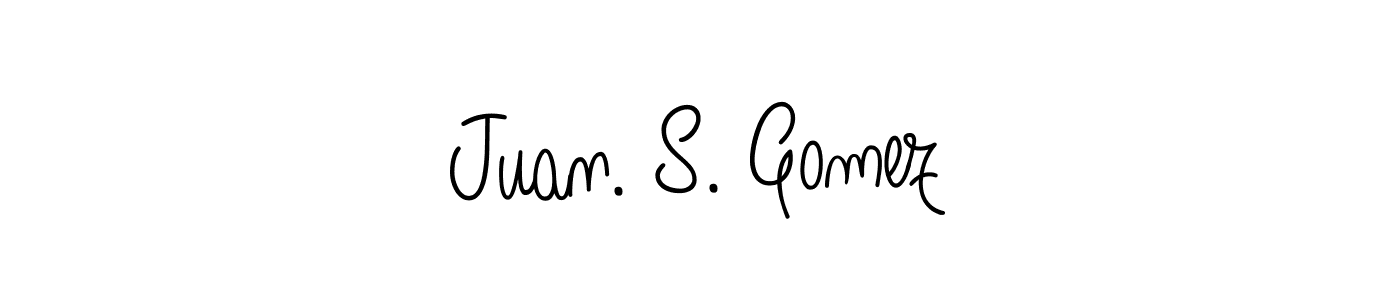 Angelique-Rose-font-FFP is a professional signature style that is perfect for those who want to add a touch of class to their signature. It is also a great choice for those who want to make their signature more unique. Get Juan. S. Gomez name to fancy signature for free. Juan. S. Gomez signature style 5 images and pictures png