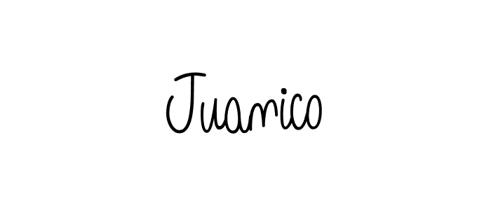 if you are searching for the best signature style for your name Juanico. so please give up your signature search. here we have designed multiple signature styles  using Angelique-Rose-font-FFP. Juanico signature style 5 images and pictures png