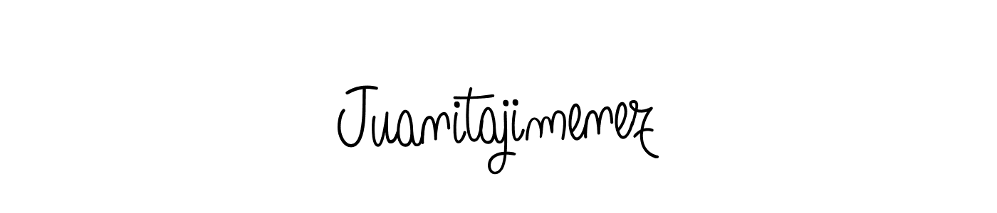 How to make Juanitajimenez signature? Angelique-Rose-font-FFP is a professional autograph style. Create handwritten signature for Juanitajimenez name. Juanitajimenez signature style 5 images and pictures png