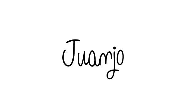 Juanjo stylish signature style. Best Handwritten Sign (Angelique-Rose-font-FFP) for my name. Handwritten Signature Collection Ideas for my name Juanjo. Juanjo signature style 5 images and pictures png