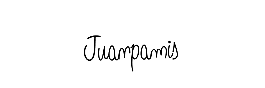 Juanpamis stylish signature style. Best Handwritten Sign (Angelique-Rose-font-FFP) for my name. Handwritten Signature Collection Ideas for my name Juanpamis. Juanpamis signature style 5 images and pictures png