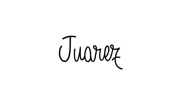 You should practise on your own different ways (Angelique-Rose-font-FFP) to write your name (Juarez) in signature. don't let someone else do it for you. Juarez signature style 5 images and pictures png