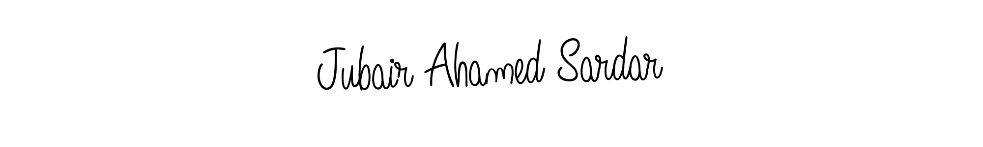 Make a beautiful signature design for name Jubair Ahamed Sardar. With this signature (Angelique-Rose-font-FFP) style, you can create a handwritten signature for free. Jubair Ahamed Sardar signature style 5 images and pictures png