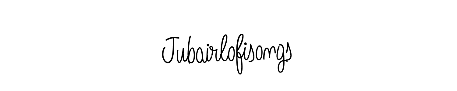 Use a signature maker to create a handwritten signature online. With this signature software, you can design (Angelique-Rose-font-FFP) your own signature for name Jubairlofisongs. Jubairlofisongs signature style 5 images and pictures png