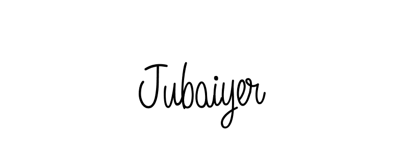 How to make Jubaiyer name signature. Use Angelique-Rose-font-FFP style for creating short signs online. This is the latest handwritten sign. Jubaiyer signature style 5 images and pictures png