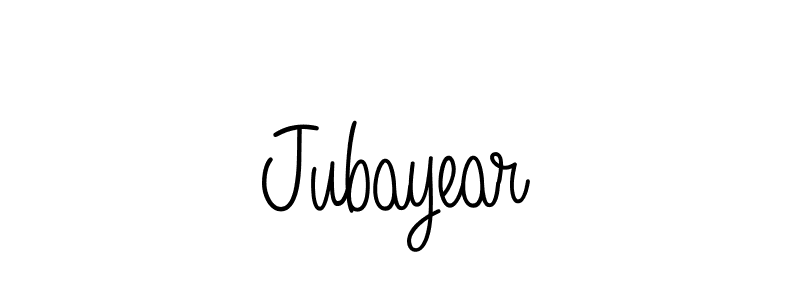 if you are searching for the best signature style for your name Jubayear. so please give up your signature search. here we have designed multiple signature styles  using Angelique-Rose-font-FFP. Jubayear signature style 5 images and pictures png