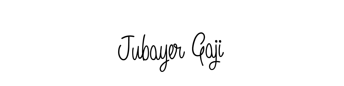 Make a beautiful signature design for name Jubayer Gaji. With this signature (Angelique-Rose-font-FFP) style, you can create a handwritten signature for free. Jubayer Gaji signature style 5 images and pictures png