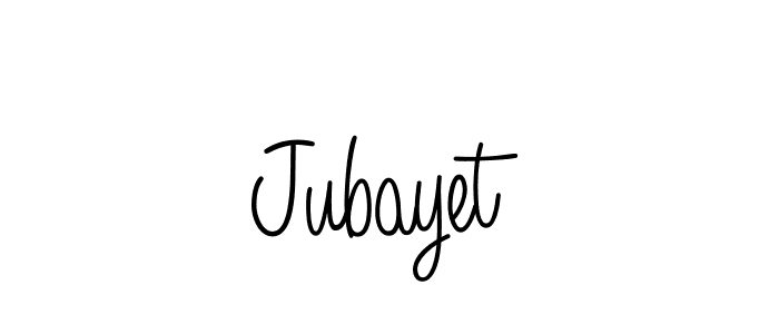 Jubayet stylish signature style. Best Handwritten Sign (Angelique-Rose-font-FFP) for my name. Handwritten Signature Collection Ideas for my name Jubayet. Jubayet signature style 5 images and pictures png