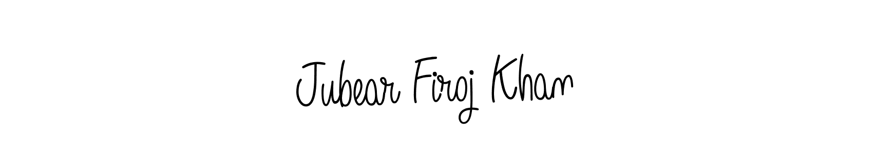 Design your own signature with our free online signature maker. With this signature software, you can create a handwritten (Angelique-Rose-font-FFP) signature for name Jubear Firoj Khan. Jubear Firoj Khan signature style 5 images and pictures png