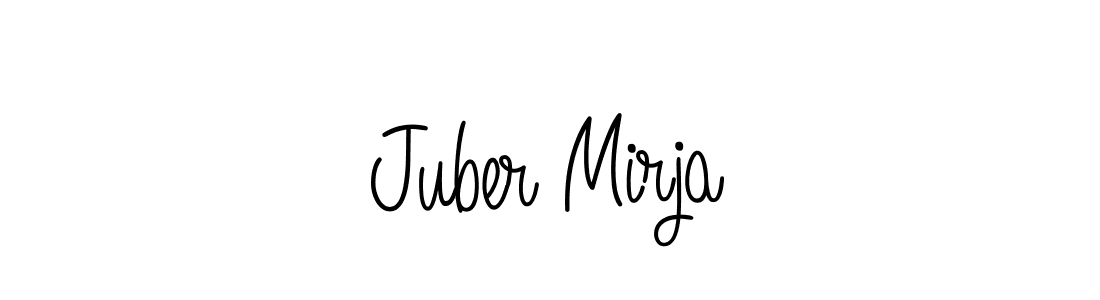 Design your own signature with our free online signature maker. With this signature software, you can create a handwritten (Angelique-Rose-font-FFP) signature for name Juber Mirja. Juber Mirja signature style 5 images and pictures png