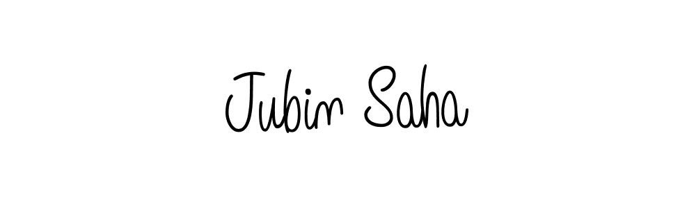 How to make Jubin Saha name signature. Use Angelique-Rose-font-FFP style for creating short signs online. This is the latest handwritten sign. Jubin Saha signature style 5 images and pictures png