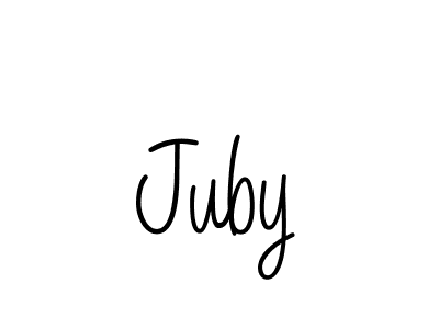Create a beautiful signature design for name Juby. With this signature (Angelique-Rose-font-FFP) fonts, you can make a handwritten signature for free. Juby signature style 5 images and pictures png