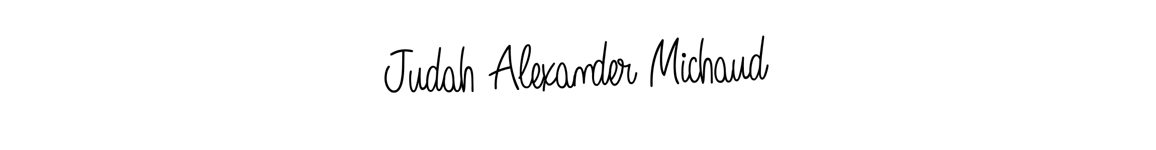 Design your own signature with our free online signature maker. With this signature software, you can create a handwritten (Angelique-Rose-font-FFP) signature for name Judah Alexander Michaud. Judah Alexander Michaud signature style 5 images and pictures png