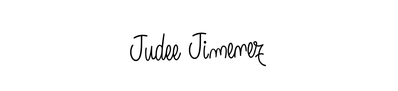 Angelique-Rose-font-FFP is a professional signature style that is perfect for those who want to add a touch of class to their signature. It is also a great choice for those who want to make their signature more unique. Get Judee Jimenez name to fancy signature for free. Judee Jimenez signature style 5 images and pictures png