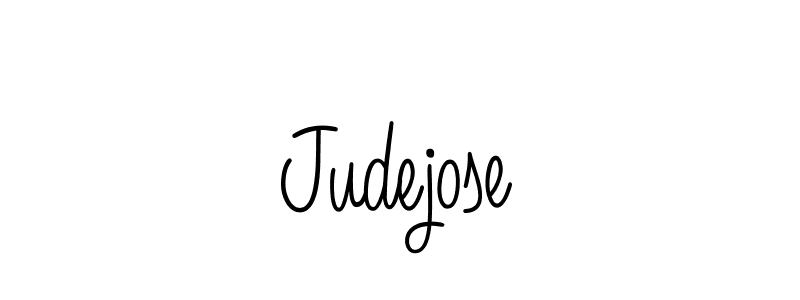 Use a signature maker to create a handwritten signature online. With this signature software, you can design (Angelique-Rose-font-FFP) your own signature for name Judejose. Judejose signature style 5 images and pictures png