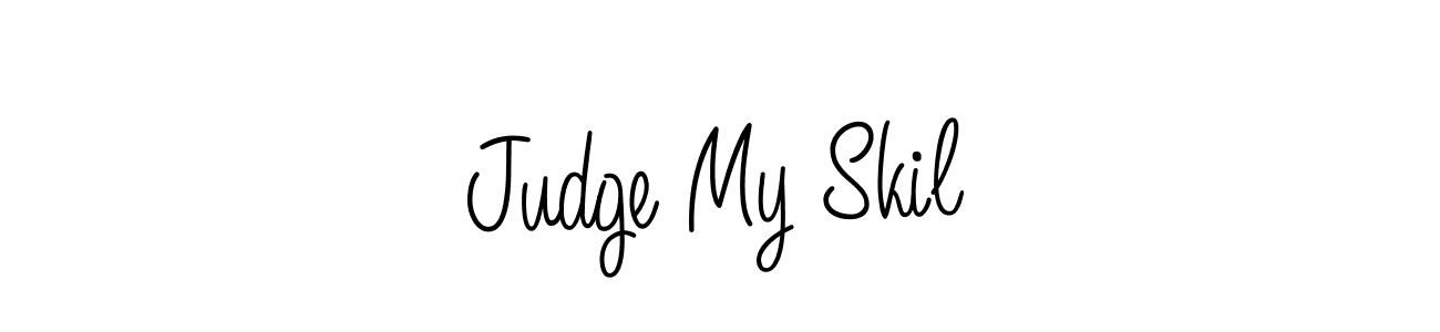 Make a beautiful signature design for name Judge My Skil. With this signature (Angelique-Rose-font-FFP) style, you can create a handwritten signature for free. Judge My Skil signature style 5 images and pictures png