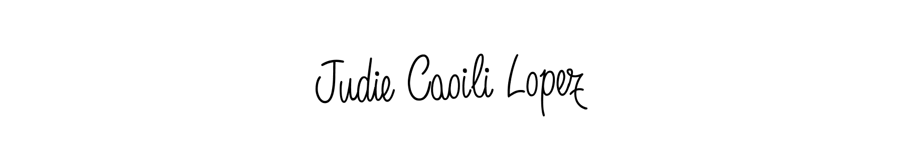 Make a beautiful signature design for name Judie Caoili Lopez. Use this online signature maker to create a handwritten signature for free. Judie Caoili Lopez signature style 5 images and pictures png