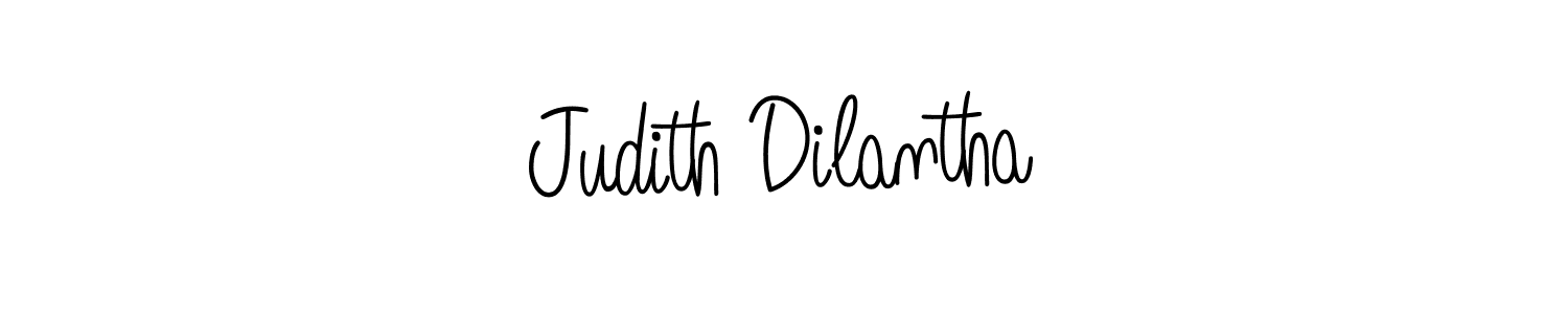 You should practise on your own different ways (Angelique-Rose-font-FFP) to write your name (Judith Dilantha) in signature. don't let someone else do it for you. Judith Dilantha signature style 5 images and pictures png