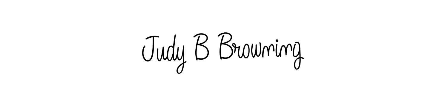 Use a signature maker to create a handwritten signature online. With this signature software, you can design (Angelique-Rose-font-FFP) your own signature for name Judy B Browning. Judy B Browning signature style 5 images and pictures png