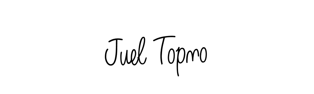 Juel Topno stylish signature style. Best Handwritten Sign (Angelique-Rose-font-FFP) for my name. Handwritten Signature Collection Ideas for my name Juel Topno. Juel Topno signature style 5 images and pictures png