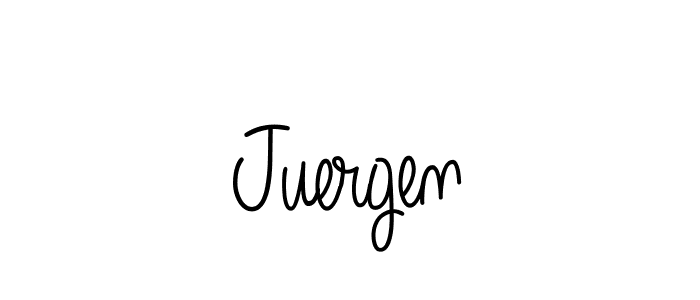 Create a beautiful signature design for name Juergen. With this signature (Angelique-Rose-font-FFP) fonts, you can make a handwritten signature for free. Juergen signature style 5 images and pictures png