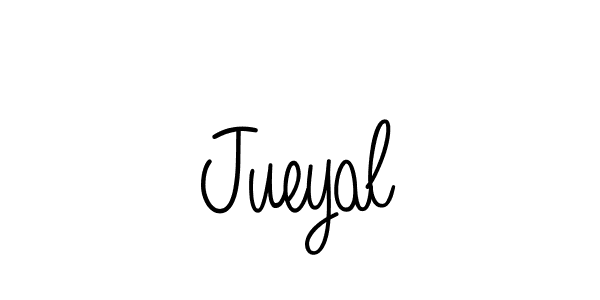 How to Draw Jueyal signature style? Angelique-Rose-font-FFP is a latest design signature styles for name Jueyal. Jueyal signature style 5 images and pictures png