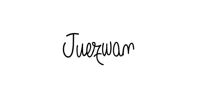 Create a beautiful signature design for name Juezwan. With this signature (Angelique-Rose-font-FFP) fonts, you can make a handwritten signature for free. Juezwan signature style 5 images and pictures png