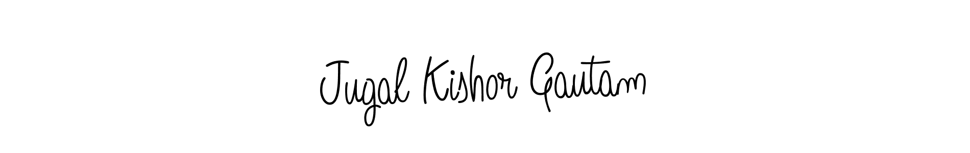 How to make Jugal Kishor Gautam signature? Angelique-Rose-font-FFP is a professional autograph style. Create handwritten signature for Jugal Kishor Gautam name. Jugal Kishor Gautam signature style 5 images and pictures png