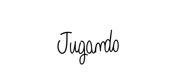 Use a signature maker to create a handwritten signature online. With this signature software, you can design (Angelique-Rose-font-FFP) your own signature for name Jugando. Jugando signature style 5 images and pictures png