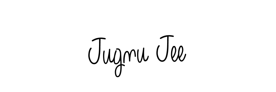 Make a beautiful signature design for name Jugnu Jee. With this signature (Angelique-Rose-font-FFP) style, you can create a handwritten signature for free. Jugnu Jee signature style 5 images and pictures png