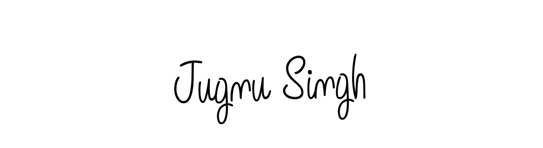 The best way (Angelique-Rose-font-FFP) to make a short signature is to pick only two or three words in your name. The name Jugnu Singh include a total of six letters. For converting this name. Jugnu Singh signature style 5 images and pictures png