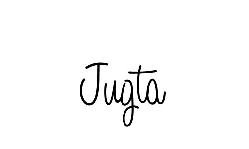 Make a beautiful signature design for name Jugta. With this signature (Angelique-Rose-font-FFP) style, you can create a handwritten signature for free. Jugta signature style 5 images and pictures png