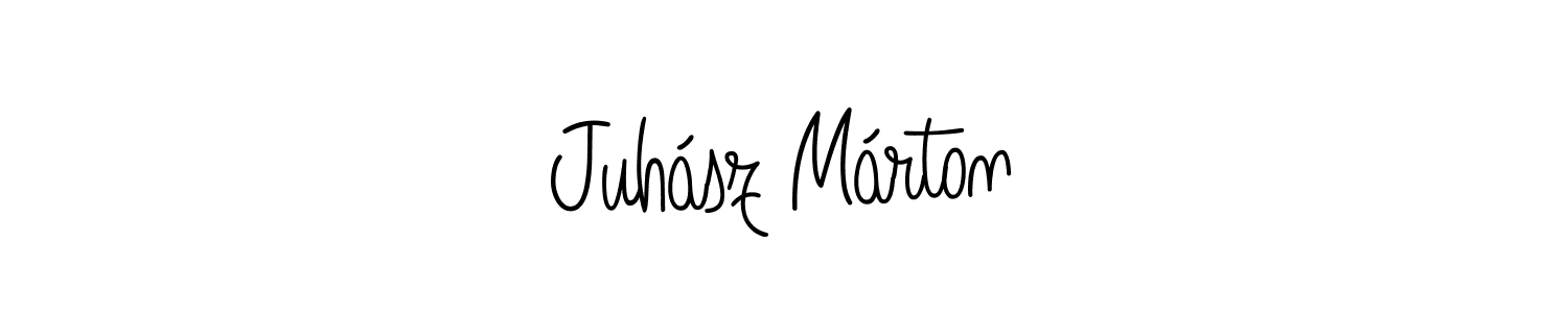 The best way (Angelique-Rose-font-FFP) to make a short signature is to pick only two or three words in your name. The name Juhász Márton include a total of six letters. For converting this name. Juhász Márton signature style 5 images and pictures png