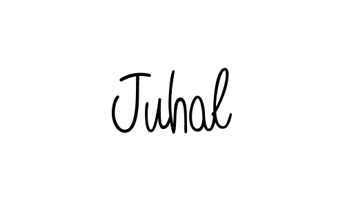 How to make Juhal name signature. Use Angelique-Rose-font-FFP style for creating short signs online. This is the latest handwritten sign. Juhal signature style 5 images and pictures png