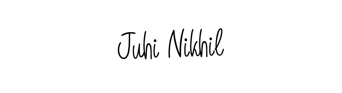 Here are the top 10 professional signature styles for the name Juhi Nikhil. These are the best autograph styles you can use for your name. Juhi Nikhil signature style 5 images and pictures png