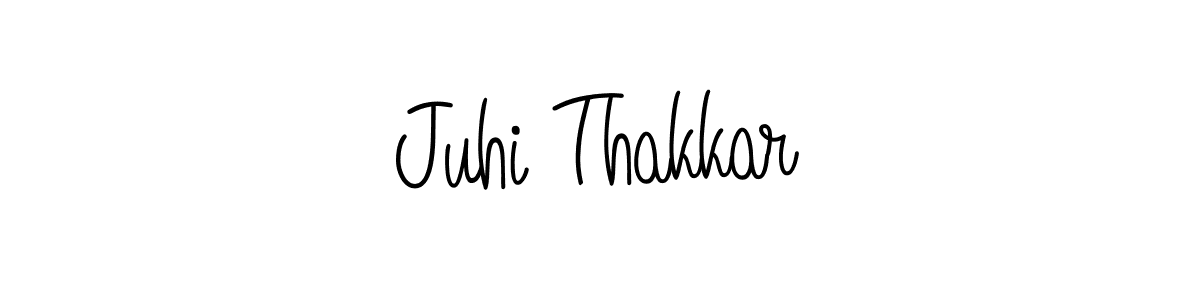 Angelique-Rose-font-FFP is a professional signature style that is perfect for those who want to add a touch of class to their signature. It is also a great choice for those who want to make their signature more unique. Get Juhi Thakkar name to fancy signature for free. Juhi Thakkar signature style 5 images and pictures png